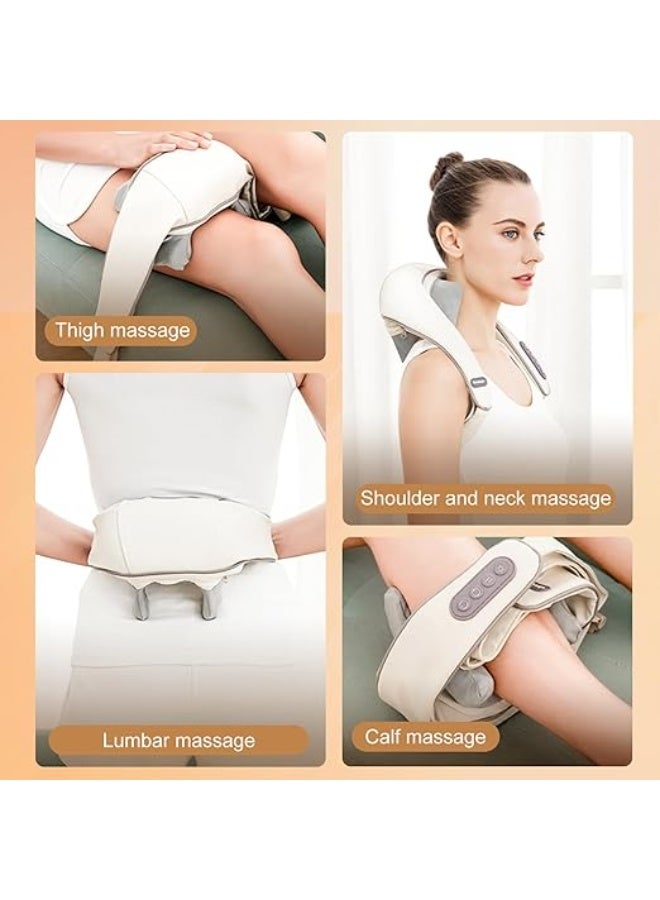 جهاز تدليك الرقبة مع حرارة | جهاز تدليك Shiatsu 4D للرقبة والكتف | تخفيف آلام العضلات في البيت والمكتب - Image 2